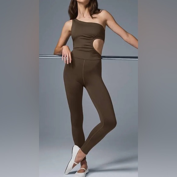 ALO Yoga Chocolate Brown Jumpsuit - Picture 1 of 3